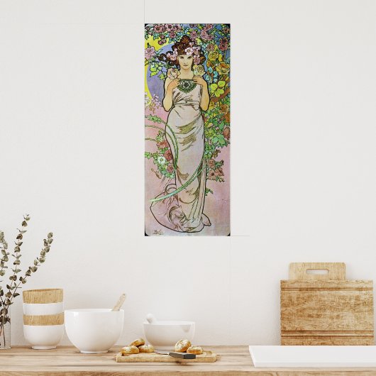 フラワーガール ポスター (キッチン)