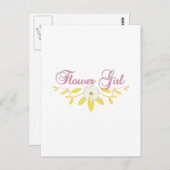 フラワーガール ポストカード (正面/裏面)