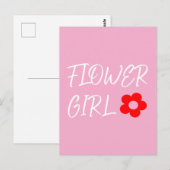 フラワーガール ポストカード (正面/裏面)