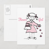 フラワーガール ポストカード (正面/裏面)