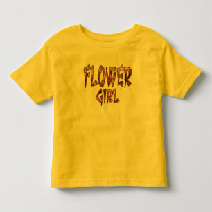 フラワーガール 子供用Tシャツ オリジナルプリント トドラーTシャツ