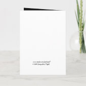 フラワーガール 招待状 - ピンクと赤のドレス (裏面)