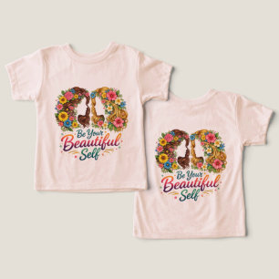 フラワーガール「Be Your Beautiful Self」トドラーTシャツ