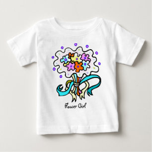 フラワーガールTシャツ ベビーTシャツ