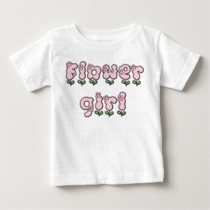 フラワーガールTシャツ ベビーTシャツ
