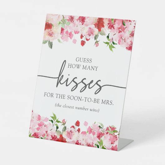 フラワーキッセス ブライダルサイン 台座サイン (正面)