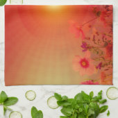 フラワーキッチンタオル キッチンタオル (折り畳み)