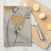 フラワーキッチンタオル キッチンタオル (四つ折り)