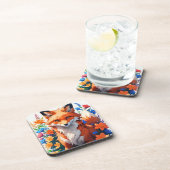 フラワーキツネ コースター (右側)