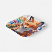 フラワーキツネ ペーパープレート (傾斜あり)