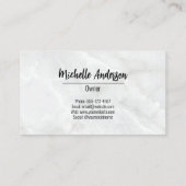 フラワーキャンドルクリスタル形而上学的ショップ 名刺 (裏面)