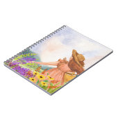 フラワーキャンプの女の子 ノートブック (左側)