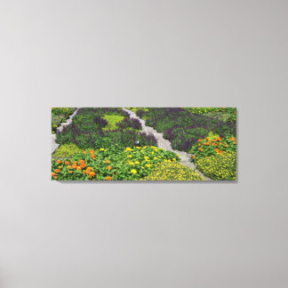 フラワーキルト キャンバスプリント