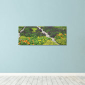 フラワーキルト キャンバスプリント (インサイチュ (ウッドフロア))