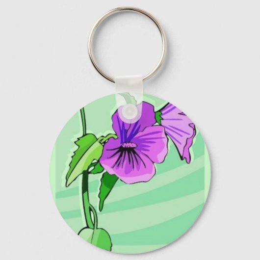 フラワーキーチェーン キーホルダー (正面)