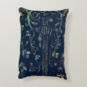 フラワーギターアートアクセントピロー アクセントクッション (裏面(縦))