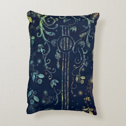 フラワーギターアートアクセントピロー アクセントクッション (裏面(縦))