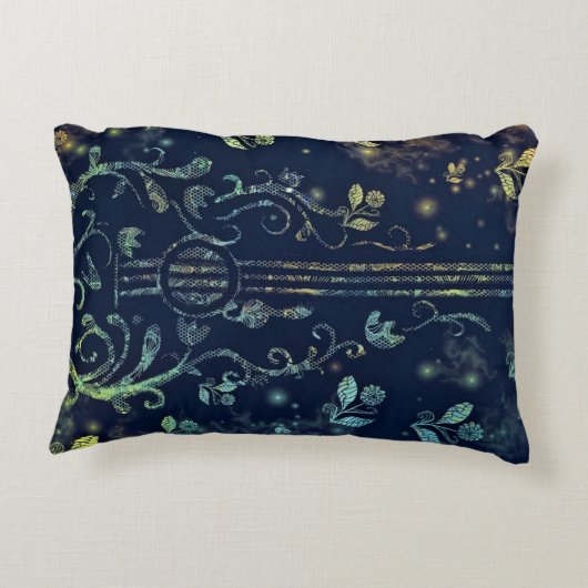 フラワーギターアートアクセントピロー アクセントクッション (裏面)