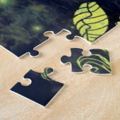 フラワーギターアート – ロマンチックなサウンド ジグソーパズル (側面)