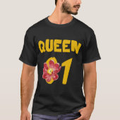 フラワークイーン01カップル Tシャツ (正面)