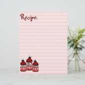 フラワークッキーシュガーレディバグレシピ紙 (スタンド正面)