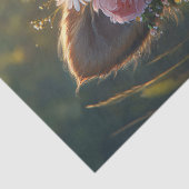 フラワークラウンのドイツの羊飼い犬 薄葉紙 (詳細)