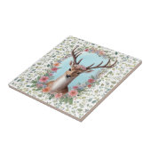 フラワークラウンの鹿 タイル (側面)