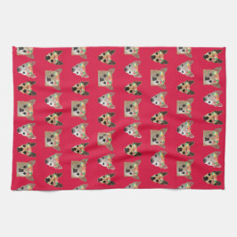 フラワークラウンチワハス キッチンタオル