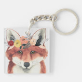 フラワークラウンフォレスターキツネ キーホルダー (裏面)