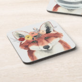 フラワークラウンフォレスターキツネ コースター (左側)