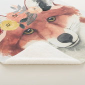 フラワークラウンフォレスターキツネ シェルパブランケット (3/4)