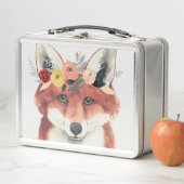 フラワークラウンフォレスターキツネ メタルランチボックス (インサイチュ)