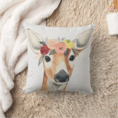 フラワークラウンフォレスターシカ クッション (ブランケット)