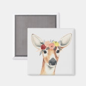 フラワークラウンフォレスターシカ マグネット (正面/裏面)