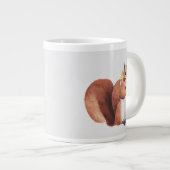 フラワークラウンフォレスターリス ジャンボコーヒーマグカップ (正面右)