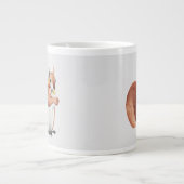 フラワークラウンフォレスターリス ジャンボコーヒーマグカップ (正面)