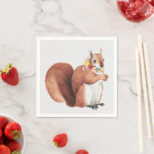 フラワークラウンフォレスターリス スタンダードカクテルナプキン (インサイチュ)