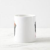 フラワークラウンブラックラボ コーヒーマグカップ (中央)