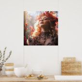 フラワークラウンレディ ポスター (キッチン)