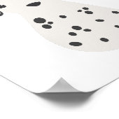 フラワークラウン付きダルマチアン子供部屋キッズポスター ポスター (角)