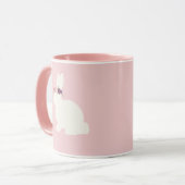 フラワークラウン付きバニー マグカップ (正面左)