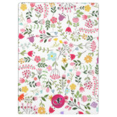 フラワークラウン付きマジカルAFグリッターユニコーン クリップボード (裏面)