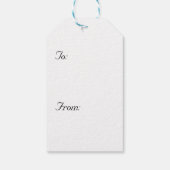 フラワークラウン付きルドルフメッセージカード ギフトタグ (裏面)