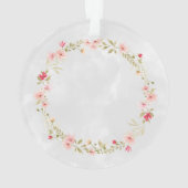 フラワークラウン付き鹿 オーナメント (裏面)