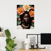 フラワークラウン ポスター (ホームオフィス)