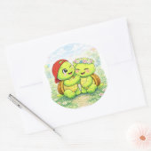 フラワークラウン ラウンドシール (封筒)