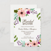 フラワークラウンIIブライダルシャワー招待状 招待状 (正面/裏面)