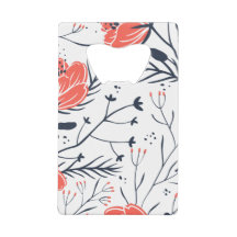 フラワークレジットカードボトルオープナー