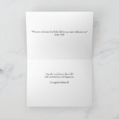 フラワークロスおめでとうバプテスマ カード (内部)