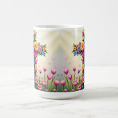 フラワークロスコーヒーマグ コーヒーマグカップ (中央)